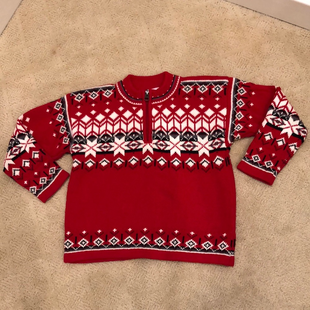 Hanna Andersson Holiday Sweater - Size 4